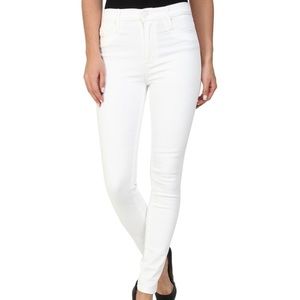 Hudson Barbara White High Waisted Skinny 24